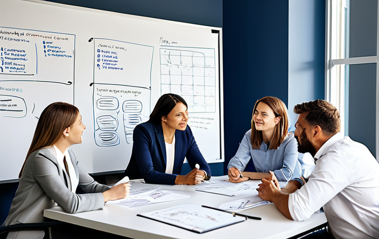 **

"A diverse team of marketing professionals brainstorming in a modern, sunlit office, surrounded by whiteboards covered in ideas. Everyone is fully clothed in business casual attire, engaged in a lively discussion. safe for work, appropriate content, family-friendly, perfect anatomy, correct proportions, natural pose, professional photography, high quality."

**